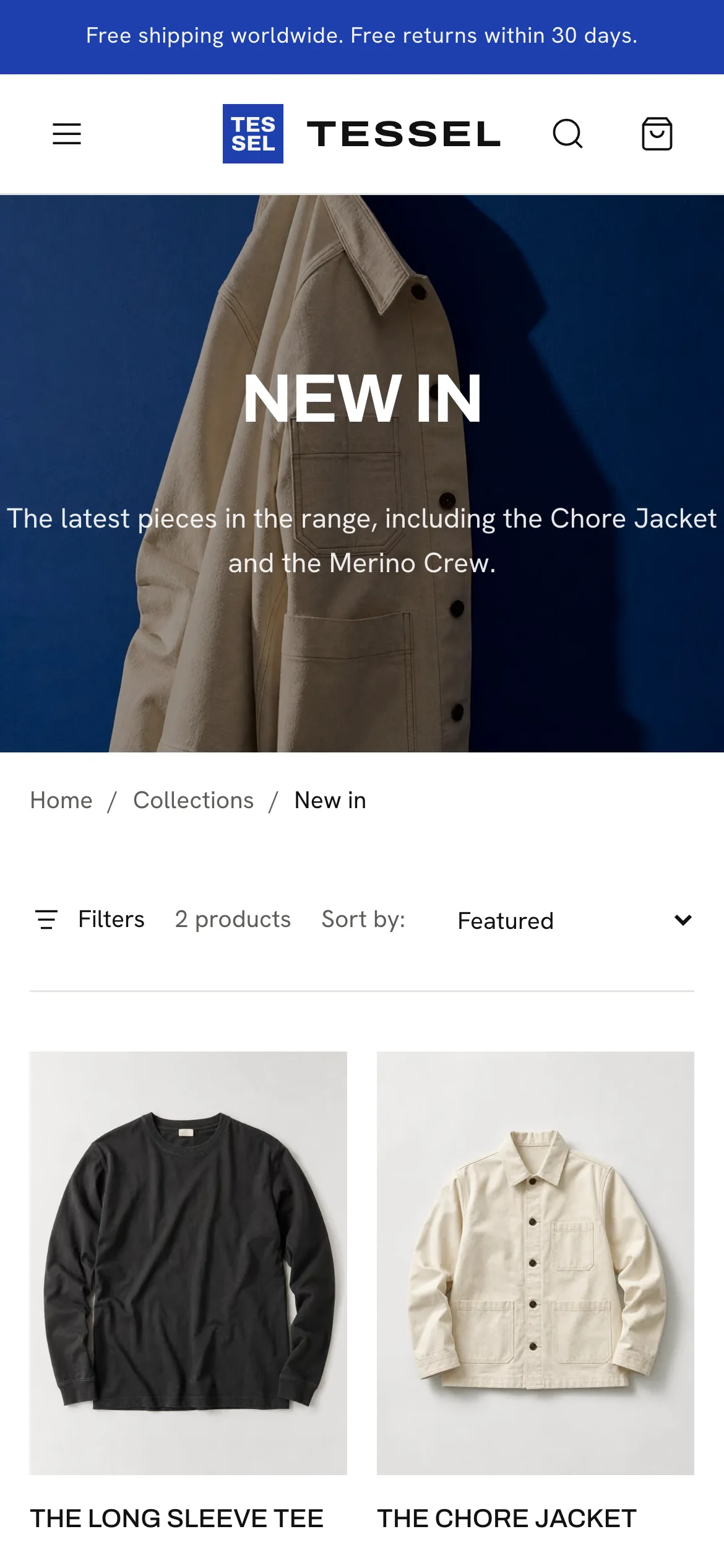 Blanc's collection on a phone